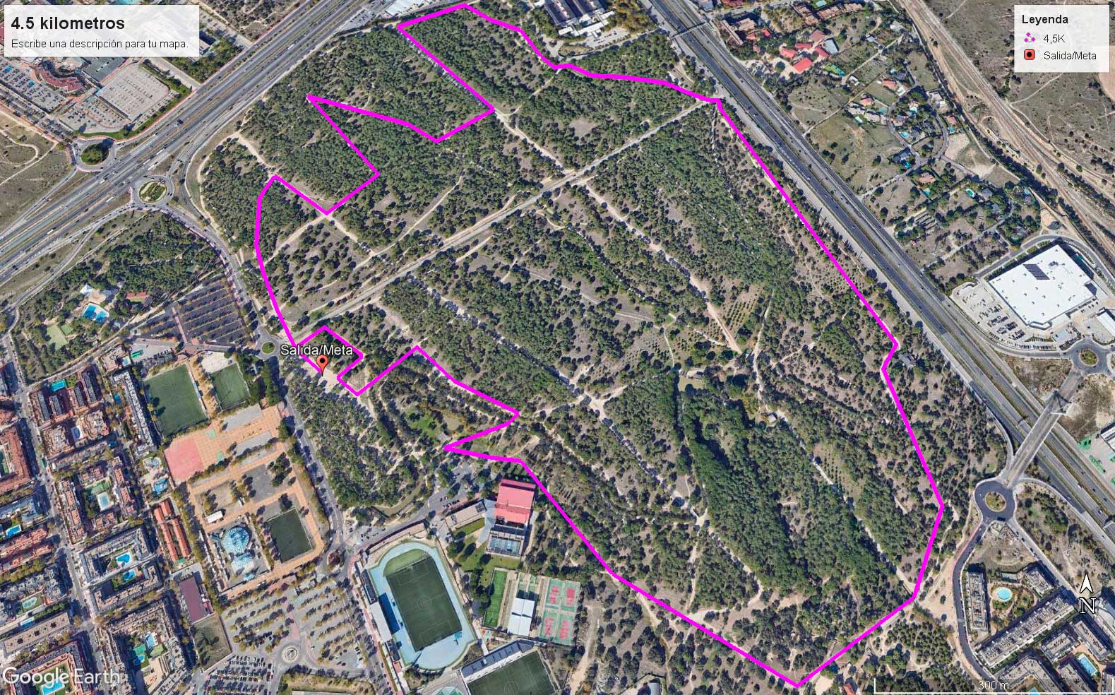 recorrido trail Las RozasRun